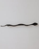 Dolce & Gabbana Black Brass Crystal Spilla Serpente Mens Brooch Pin